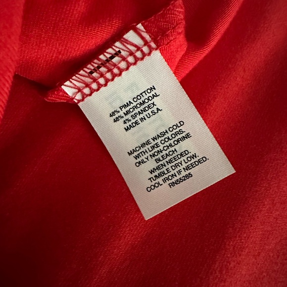 Y2K Express Prima Cotton Red Midi Dress - Picture 10 of 11